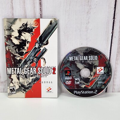 Jeu PS2 – Metal Gear Solid 2: Sons Of Liberty – Complet (Boîte, Livret) – Très Bon état