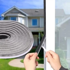 Brush Weather Stripping 0.4inx33Feet Card-Slot Seal Strip Door Window