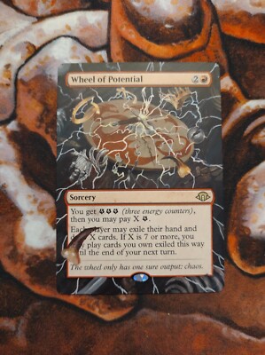 Magic the Gathering Wheel of Potential Hand Painted Custom MTG Altered Art Alter