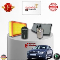 Set Service 4 Filter Skoda Octavia II 2.0 Rs 147KW 200CV Von 2005->