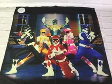 Power Rangers 90s Show Sublimated Print Licensed Scarf Bandana Handkerchief NEW