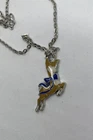 GENUINE RETRO BABYCHAM NECKLACE CHAMOIS FASHION COLLECTABLE PENDANT AUTHENTIC