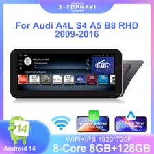 10.25" Android14 Car Carplay Radio For Audi A4/A5/B8 Concert/Symphony Screen GPS