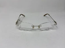 NATURALLY RIMLESS NR 359 GOLD FLEX HINGE 52/18/135 EYEGLASSES 1689