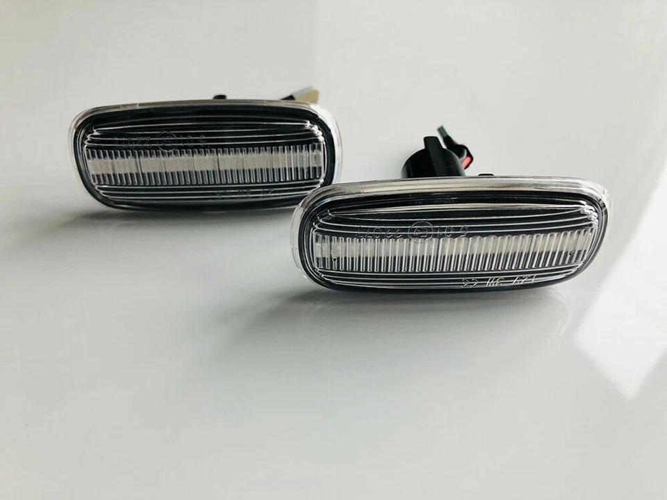 2pcs Smoked Lens Amber LED Side Marker Lamp Signal Light For Audi A3 S3 8L D2 8N - Image 4 of 4