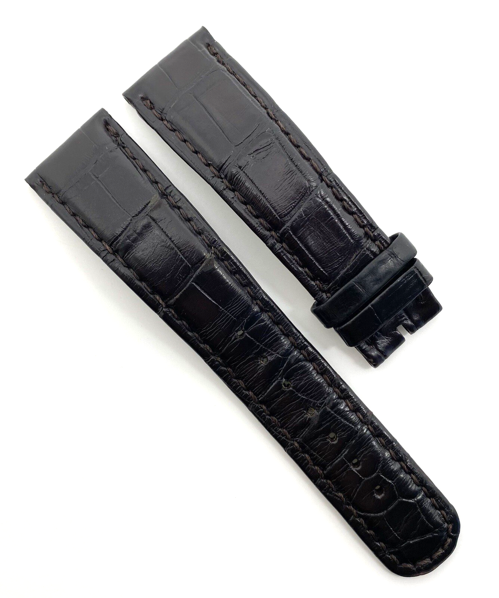 A. Lange Sohne 21mm x 18mm Dark Brown Alligator Watch Strap Band
