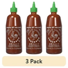 3-Pack Sriracha Hot Chili Sauce 28oz 793g Bottle