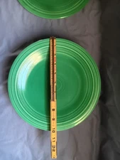 Vintage Homer Laughlin Fiestaware 10" Plates Original Green Set Of 5