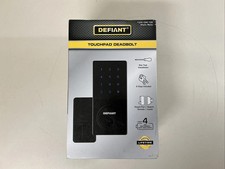 Defiant Slim Matte Black Electronic Touchpad Deadbolt 1009 258 135