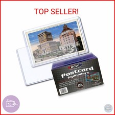 BCW Postcard Top Load Holder - Pack of 25 Toploaders For Cards Hold 5 " x 3 "