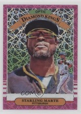 2019 Donruss Optic Diamond Kings Pink Velocity Prizm /199 Starling Marte #24 0b3