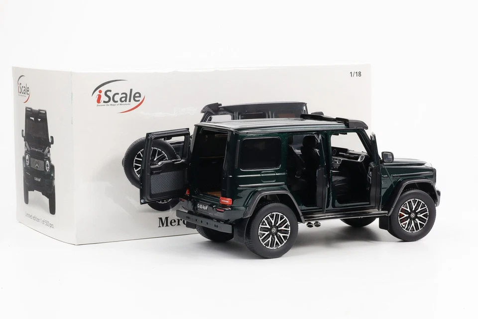 1:18 Mercedes-Benz AMG G63 W463 4x4 2022 smaragdgrün metallic iScale 500 Stk. - Bild 3 von 4