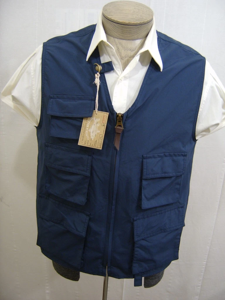CHAPS Mens Hunt Fishing Camping Golf Photography Zip Vest Cargo Pocket M Outdoor