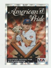 2019 Donruss American Pride #AP22 Kyle Brnovich RC, Elon Phoenix #/999