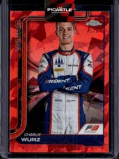 2025 Topps Chrome Sapphire F1 Charlie Wurz Red Refractor F3 Driver #/5