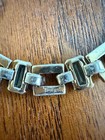 Vintage Crown Trifari Alfred Philippe Aquamarine Rhinestone Tennis Bracelet 1940 — photo 5