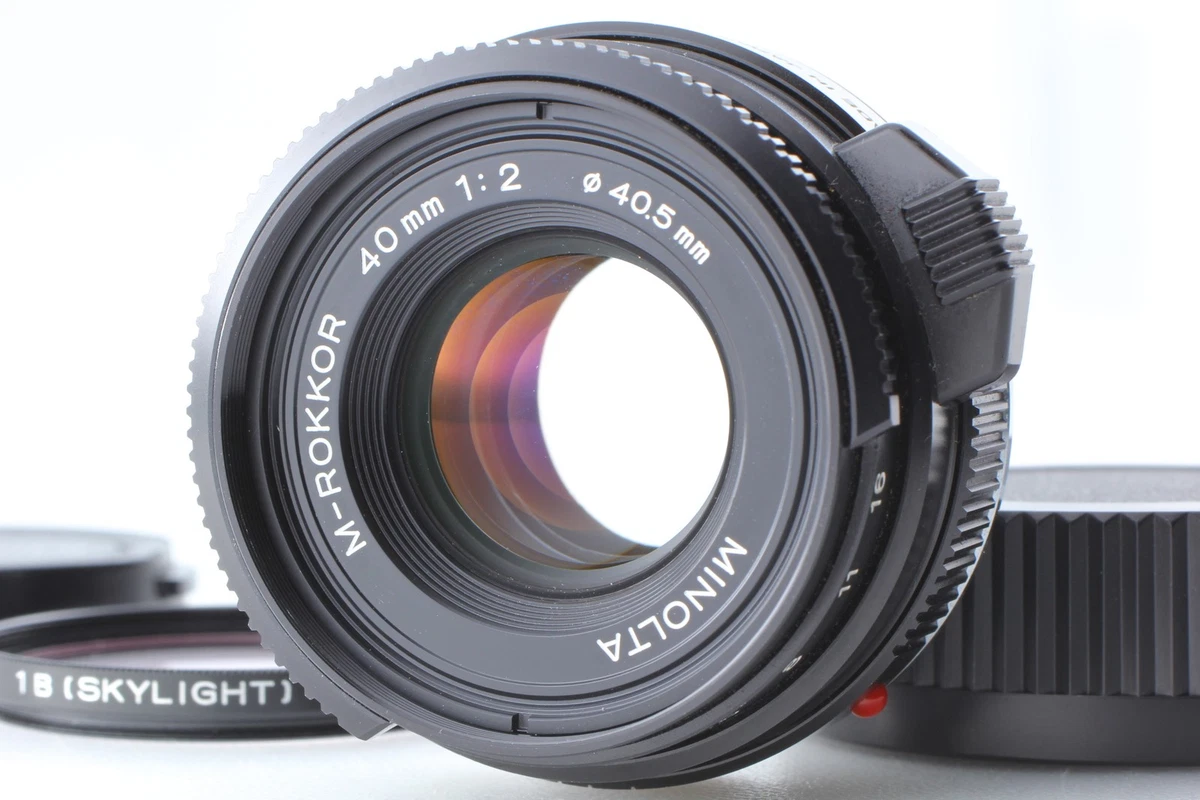 Minolta f/2 Camera Lenses 40mm Focal Just Listed 2026