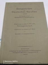1940 Geologische Karte des Deutschen Reiches. Erläuterungen Blatt Herzogenaurach