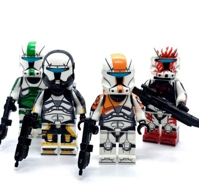 Custom Delta Squad Lego Boss Fixer Scorch Sev Minifigures Star Wars Clone Wars