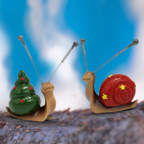 Mini Snail Decoration Small Snail Figurine Lifelike Adorable For Garden - Picture 4 of 24