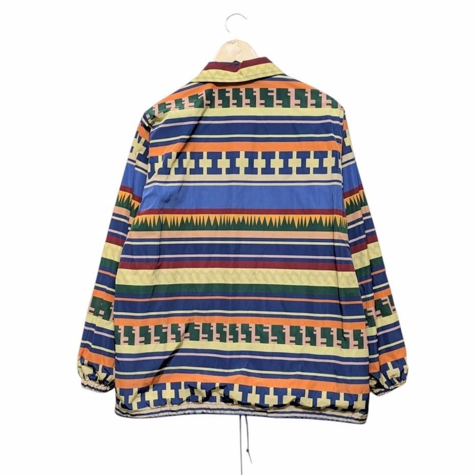 Needles Native Pattern All-Over Coach Jacket Blue… - image 2