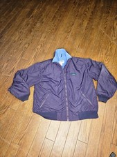 Vintage L.L.Bean Outdoor Jacket M 90s Fleece Lined Warm-Up USA Made Purple