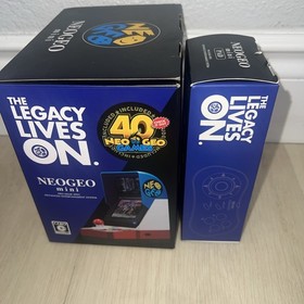 SNK NEO GEO Mini console Classic Arcade  40 Games included + New Mini Pad