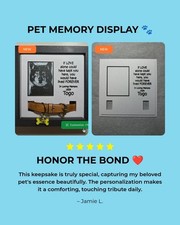 Personalized Pet Keepsake Display or Name Memorial