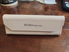 BCBG Eyeglasses Folding Magnetic Close Faux Leather Case