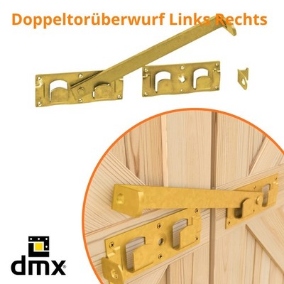 Doppeltorüberwurf Schlagladenüberwurf Torriegel Torverschluss Zink galvanisiert