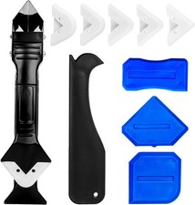Silicone Caulking Tool Kit Glass Glue Angle Scraper,Floor Glue Scraper Caulk