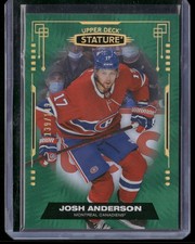 2021-22 Upper Deck Stature #75 Josh Anderson Green #/149 Canadiens