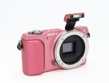 Sony NEX-3N Pink 16.1MP APS-C Mirrorless Digital Camera Body Tested Japan