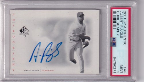 Albert Pujols #AP 2001 SP Authentic Chirography card