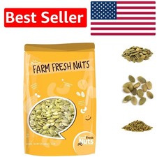 1 Lb  Dry Roasted Pumpkin Seeds with Himalayan Salt - Healthy Crunchy Snack 34.19 per gallon