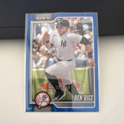 Topps Chrome Ben Rice New York Yankees #295 Serial Numbered 038/150