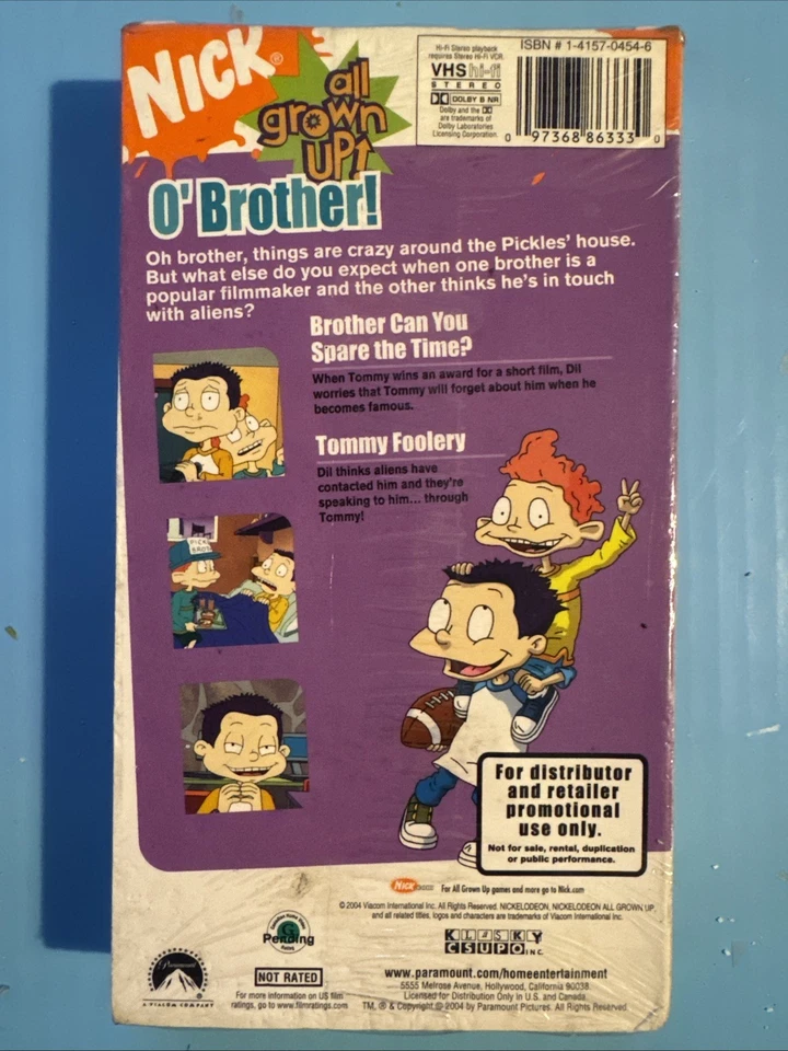 Nick All Grown Up- O'Brother w Two Kickin' Episodes- VHS NEW SEALED - Image 2 of 4