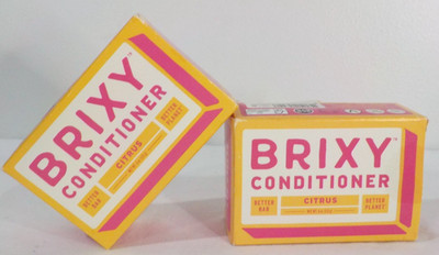 2 BRIXY Conditioner Bar CITRUS Conditioning/Moisturizing/Frizz Control - USA