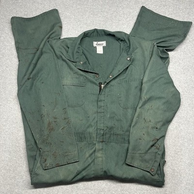 VTG 1970s Sears Roebuck Coveralls Mens Painter Sz L 38 Teal Green Made in Usa