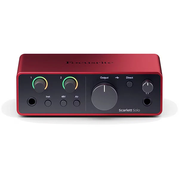 FOCUSRITE USB Audio Interface 2 in/2/out Scarlett Solo 4th Gen gen4 TI - Image 4 of 4