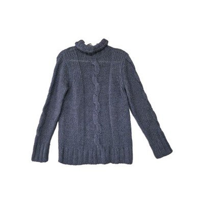 Closed Authentic Indestructible Womens Blue Wool Alpaca Blend Turtleneck Sweater