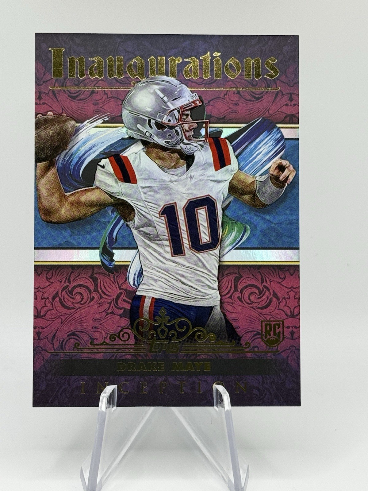 2024 Topps Inception Inaugurations Drake Maye RC Case Hit I-2