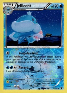 Jellicent Rare Reverse Holo Next Destinies 35/99 Pokémon TCG