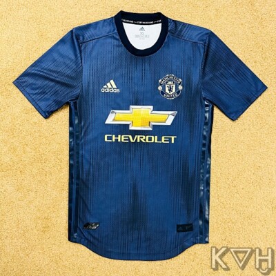 Manchester United adidas シャツ 青 Manchester United 2019 Pre-Match Soccer Jersey Adidas DX9029 Men's