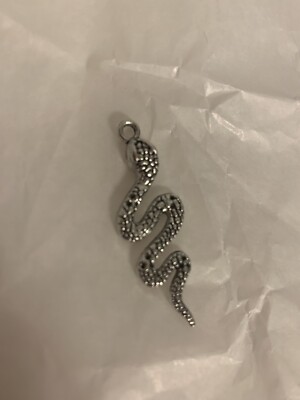 Schlange Snake 4cm Anhänger Silber Edelstahl Schmuckherstellung