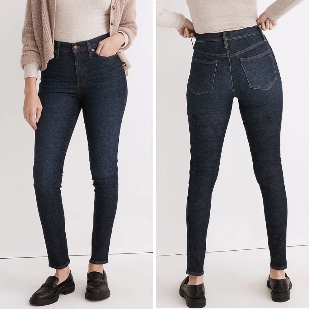 Madewell 10 Inch High-Rise Skinny Jeans Dalesford Wash Size 28