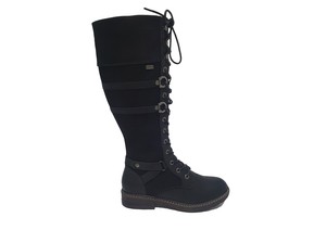 rieker knee length boots with wool lining