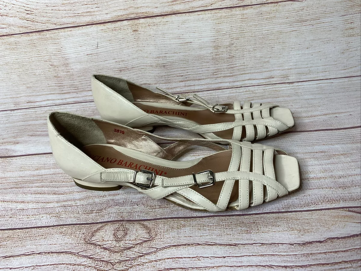 Cream dressy sandals on sale