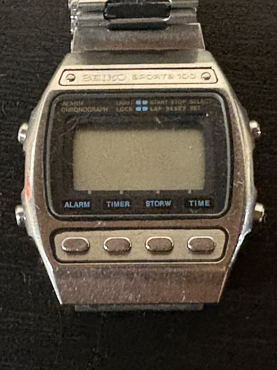 時計 SEIKO vintage watch Vintage Seiko Sports 100 digital A547-5059 watch For Parts
