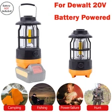 Camping Lantern Portable LED Work Light For Dewalt 20V Battery Emergency Lamp